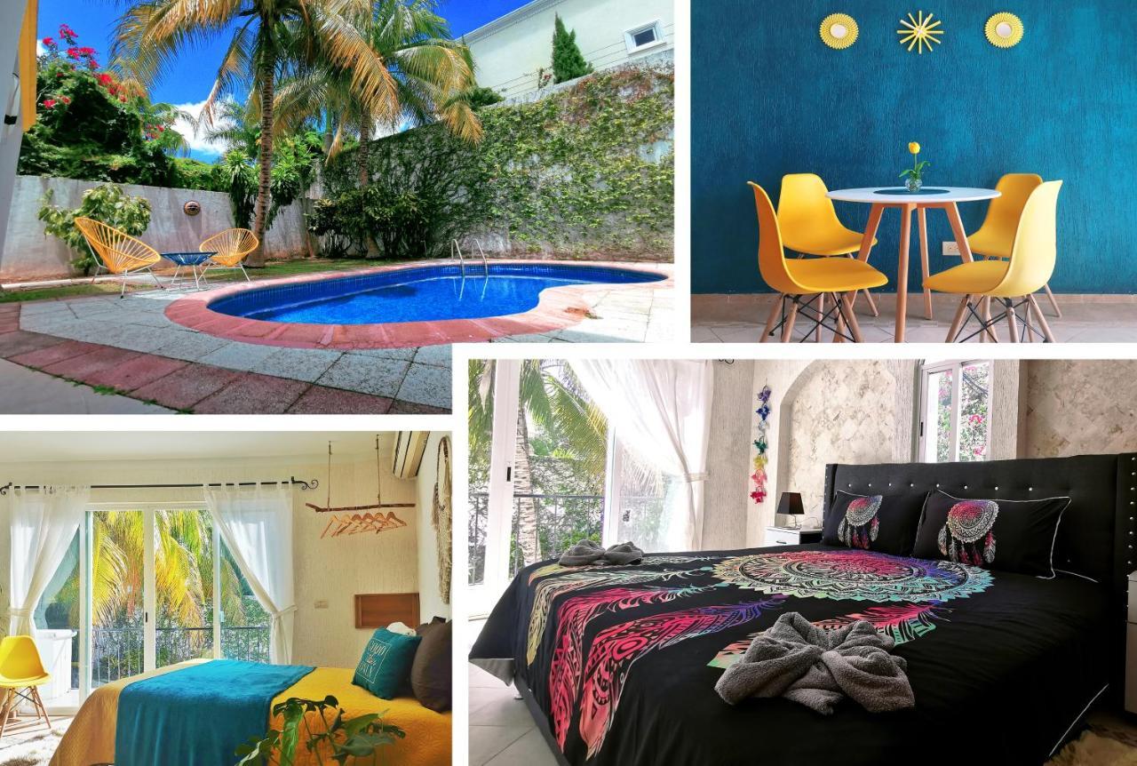 Beautiful & Cozy Near Beach Apartment Pool & Kingsize Bed Cancún Exteriör bild